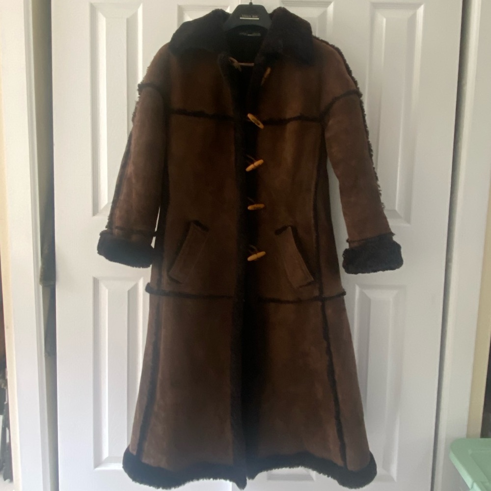 Elegant Brown Teddy Jacket